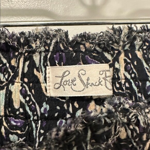 LoveShackFancy Black and Cream Mini Skirt - Picture 3 of 3